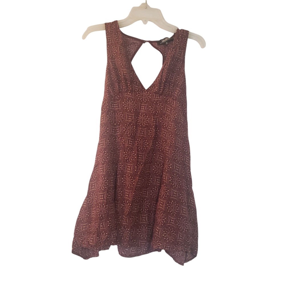 LuLus Dress Coveted Curated Collected Purple Womens M Sleeveless‎ Comfy Sundress